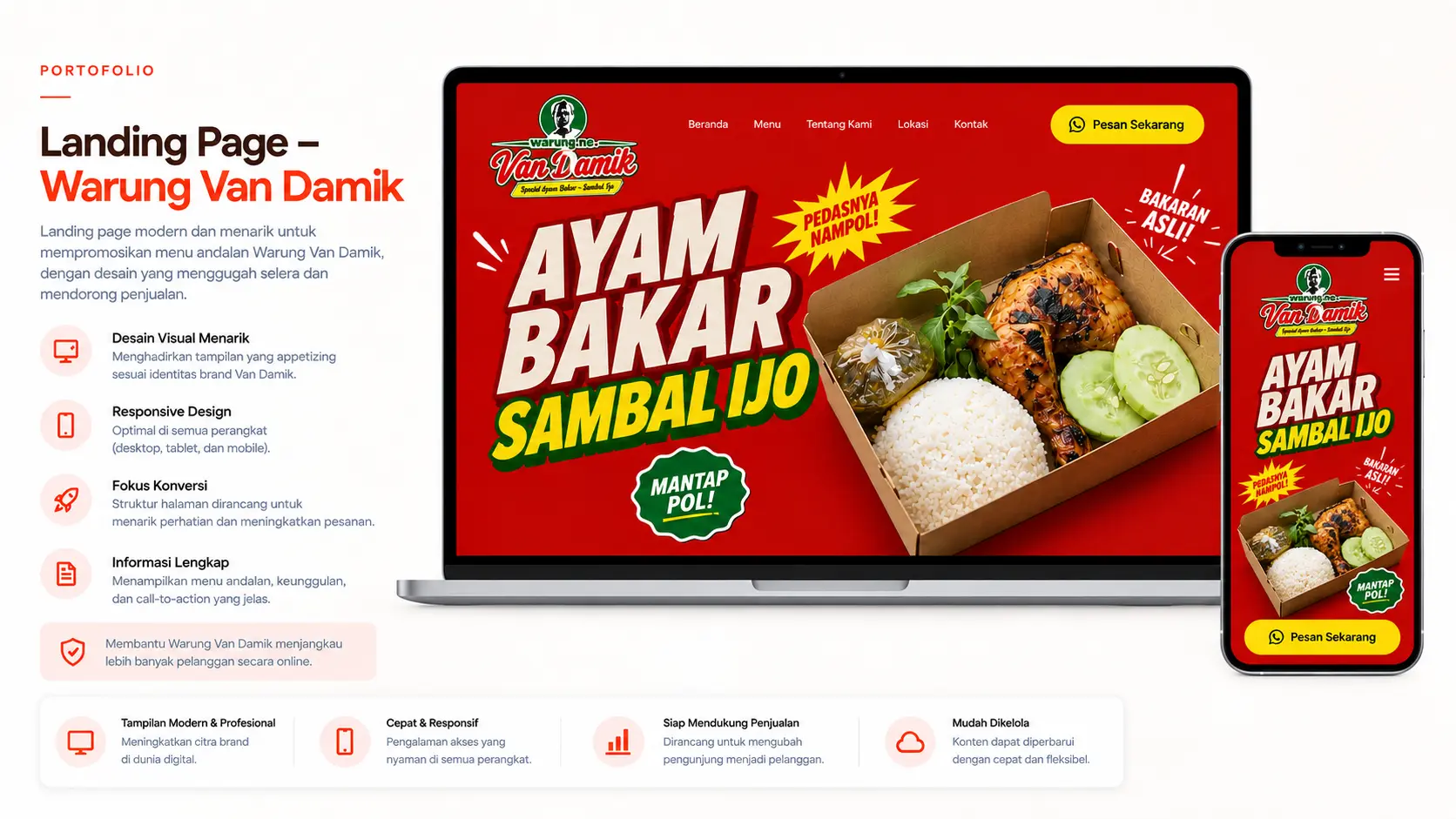 Landing Page - Warung Van Damik